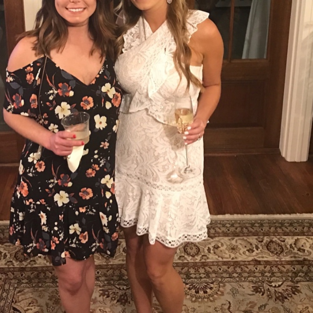 BCBG white dress